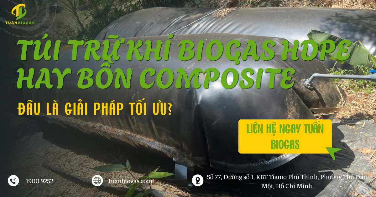 Túi Trữ Khí Biogas HDPE Hay Bồn Composite: Đâu Là Giải Pháp Tối Ưu Cho Bà Con?